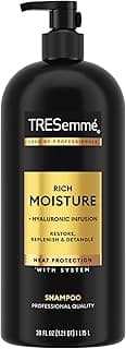 TRESemmé Rich Moisture Hydrating Shampoo with Pump for Dry Hair Formulated With Pro Style Technology 39 Fl Oz