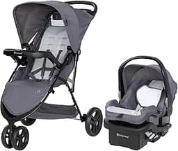 Baby Trend Venture 3-Wheel Stroller Travel System, Stellar Grey