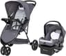 Baby Trend Venture 3-Wheel Stroller Travel System, Stellar Grey