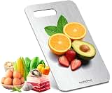 Titanium Cutting Board | Titanium Cutting Boards for Kitchen, for Slicing and Dicing Meats, Features Handle, Dishwash...