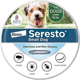 Seresto Small Dog Vet-Recommended Flea & Tick Treatment & Prevention Collar for Dogs Under 18 lbs. | 8 Months Protection