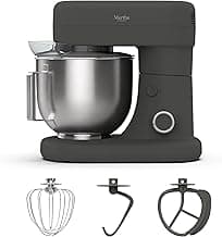 Martha Stewart 5.3Qt Stand Mixer, 12-Speed Tilt-Head Electric Kitchen Mixer with Stainless Steel Bowl, Dough Hook, Wh...