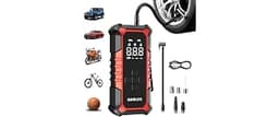GOOLOO A6 Gear 160 PSI & 7500mAh Tire Inflator Portable Air Compressor | Cordless Tire Inflator with Digital Pressure...
