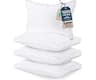 Utopia Bedding Gusset Bed Pillow, Hotel Pillows Queen Size Set of 4, White | Cotton Blended Down alternative pillows ...