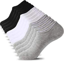Nroktia 6/10 Pairs Non Slip No Show Socks Womens and Mens Low Cut Invisible Liner Ankle Socks