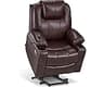 MCombo Electric Power Lift Recliner Chair Sofa with Massage and Heat for Elderly, 3 Positions, 2 Side Pockets, and Cu...