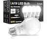 TJOY 4 Pack LED Light Bulbs 60 Watt Equivalent, Daylight White 5000K A19 | Efficient 9W, E26 Standard Base, 800 LM En...