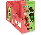 BEAR Real Fruit Snack Splits - Gluten Free, Vegan, and Non-GMO - Apple and Strawberry – Healthy School And Lunch Snac...