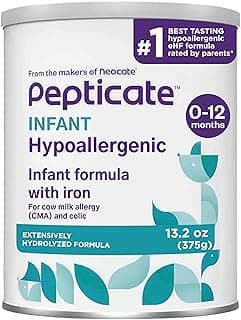 Pepticate Hypoallergenic Infant Formula for Relief of Cow Milk Allergy Symptoms, Nutritionally Complete Baby Milk wit...