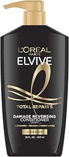 L'Oreal Paris Elvive Total Repair 5 Repairing Conditioner for Damaged Hair Conditioner with Protein and Ceramide for ...