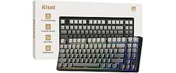 Kisnt KN85 Wireless Mechanical Gaming Keyboard, 75% Layout with RGB Backlit, Custom Hot Swappable, Creamy Sound, Blue...