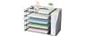 AUPSEN Desk Organizers and Accessories, 5-Tier Desktop Paper File Organizer with Removable File Holder, Desk Accessor...