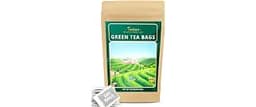 TeeLux Green Tea Bags, Pure Green Tea, Super Antioxidant, Caffeinated 100ct | Fresh Aroma, Smooth & Clean Taste, Supp...