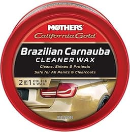 Mothers California Gold Brazilian Carnauba Cleaner Wax, 12 oz. Paste – Cleans & Waxes in One Step, Removes Oxidation ...