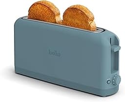 bella 2 Slice Slim Toaster, Fits-anywhere™ Kitchenware, 6 Setting Shade Control with Reheat & Cancel Buttons, Fits So...