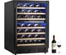 ICEVIVAL 24 Inch Wine Cooler Refrigerator, 54 Bottle Wine Fridge, 40-65°F Dual Zone UV-Resistant Glass Door, Quiet Co...