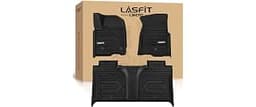 LASFIT Floor Mats for Chevy Silverado/GMC Sierra 1500 2019-2026 | 2500 HD/3500 HD 2020-2026, Crew Cab & Bucket Seat O...