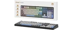 Kisnt KN104 Wireless Mechanical Gaming Keyboard, 100% Full Size 104 Keys with Number Pad, Custom RGB Backlit, Creamy ...
