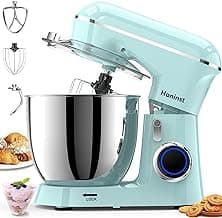 Honinst Stand Mixer, 6.5QT 10-Speed Tilt-Head Electric Stand Mixer, 3-In-1 Kitchen Mixer with Bowl, Dough Hook, Whisk...