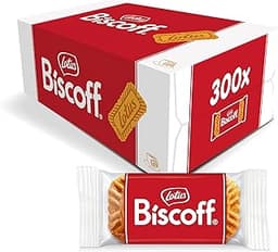 Lotus Biscoff Cookies – Caramelized Biscuit Cookies – 300 Cookies Individually Wrapped – Vegan,0.2 Ounce (Pack of 300)