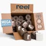 Reel Premium 3-Ply Bamboo Toilet Paper - 24 Rolls, 300 Sheets per Roll | Unbleached, Non-Toxic, Chemical & Bleach Fre...