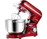 Aucma Stand Mixer,6.5-QT 660W 6-Speed Tilt-Head Food Mixer, Kitchen Electric Mixer with Dough Hook, Wire Whip & Beate...