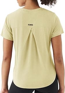 K-Swiss Workout Tops for Women - Short Sleeve Loose Yoga T-Shirts Breathable Running Athletic Tee Shirts
