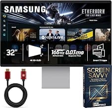 Samsung 32" Smart Monitor M9 M90SF 4K QD-OLED 165Hz 0.03ms Bundle | G-Sync Compatible Samsung Vision AI Built-in Came...