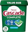 Cascade Complete Dishwasher Pods - Fresh Scent ActionPacs, Dishwasher Detergent, Dishwasher Soap, Detergent Pods, 78 ...