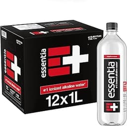 Essentia Water Bottled, Ionized Alkaline Water:99.9% Pure, Infused With Electrolytes, 9.5 pH Or Higher With A Clean, ...
