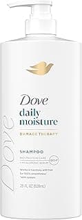 Dove Damage Therapy Shampoo Daily Moisture for Dry Hair with Bio-Protein Care Technology and Hyaluronic Serum 28 Fl Oz