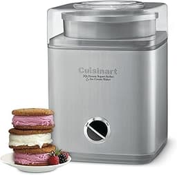 Cuisinart Ice Cream Maker Machine, 2-Quart Ice Cream, Sorbet and Frozen Yogurt Machine, Fully Automatic Double-Insula...