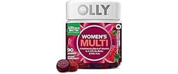 OLLY Women's Multivitamin Gummy, Women's Overall Wellness,* Vitamins A, C, D, E, Biotin, Folic Acid, Adult Chewable S...