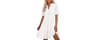 BTFBM Eyelet Boho Summer Dresses for Women 2026 | V Neck, Short Sleeve, Hollow Out Lace, Ruffle A Line, Wedding, Part...