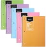 Amazon Basics College-Ruled Spiral Notebook, For Work and School, 70 Sheets, 8" x 10.5", Assorted Pastel Solid Colors...