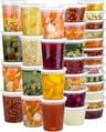 Dipoo 60 Sets (120-Piece) Deli Containers with Lids, 32/16/8 oz X 20 Set Each, Leak-Proof & BPA Free Airtight Takeout...