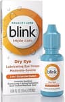 BLINK Triple Care Eye Drops for Dry Eyes, Lubricant Eye Drops, Soothing for Moderate to Severe Dry Eyes, with Hyaluro...