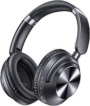 TAGRY Hybrid Active Noise Cancelling Headphones 100H Playtime Wireless Over Ear Bluetooth Headphone with Fast Chargin...