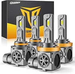 H11/H8/H9 & 9005/HB3 Light Bulbs Combo, 100,000LM 12X Ultra Brightness, Real 1:1 Mini Size, 6500K White 85000Hrs Long...
