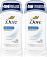 Dove Invisible Solid Antiperspirant Deodorant Stick 2 Count Original Clean, for Women, For All Day Underarm Sweat & O...