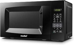 COMFEE' Countertop Microwave Oven, 0.7 Cu.Ft, 700W, Black, ECO Mode | Sound On/Off, One-Touch Buttons, Child Safety L...