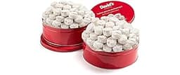 David's Cookies Gourmet Butter Pecan Meltaway Round Tin with Crunchy Pecans and Powdered Sugar, All-Natural Ingredien...