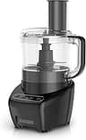 BLACK+DECKER 3-in-1 Easy Assembly 8-Cup Food Processor, Stainless Steel S-Blade, Easy-Clean, Touchpad Controls Black