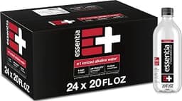 Essentia Ionized Alkaline Water, 9.5+ pH, 99.9% Pure, 24 x 20oz | 99.9% pure ionized alkaline water with a 9.5+ pH un...
