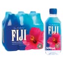 FIJI Natural Artesian Bottled Water 500 mL / 16.9 Fl Ounce (Pack of 6) - 100% Recycled Plastic