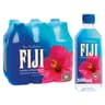 FIJI Natural Artesian Bottled Water 500 mL / 16.9 Fl Ounce (Pack of 6) - 100% Recycled Plastic