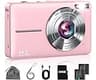 Lecran Digital Camera, FHD 1080P Point and Shoot Camera for Kids Teens Starters, with 32GB Card 16X Zoom Anti Shake D...