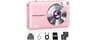 Lecran Digital Camera, FHD 1080P Point and Shoot Camera for Kids Teens Pink | 32GB Card, Filters 16X Zoom Anti-Shake,...