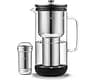 Aarke Purifier - Premium Glass and Stainless Steel Water Filter Pitcher, Refillable Filter System and Granules, 2.4L ...