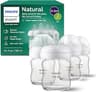 Philips Avent Natural Glass Baby Bottles with Natural Response Nipples (Slow Flow, Flow 2), 4oz, 4-Pack, SCY910/04